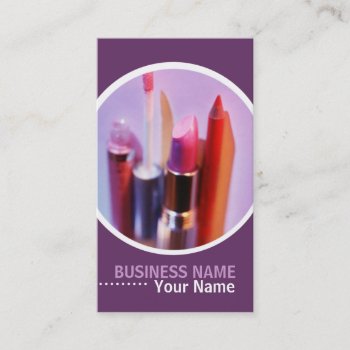 Cosmetologist Or Makeup Artist Business Cards by lifethroughalens at Zazzle