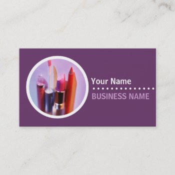 Cosmetologist Or Makeup Artist Business Cards by lifethroughalens at Zazzle