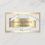 Cosmetologist Syringe Botox B12 QRCode Gray Gold Business Card