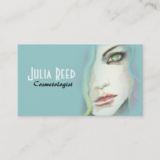 Customizable Cosmetology Beauty Makeup Artist Business Card