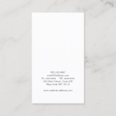 Cosmetology Blush Pink Leaves Beauty Salon and Spa Business Card (Back)
