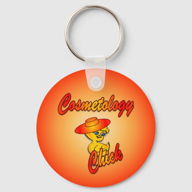 Cosmetology Chick #5 Keychain (Front)