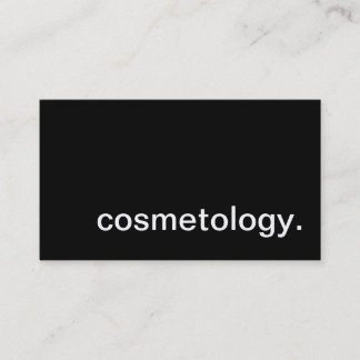 cosmetology. (color customizable) business card