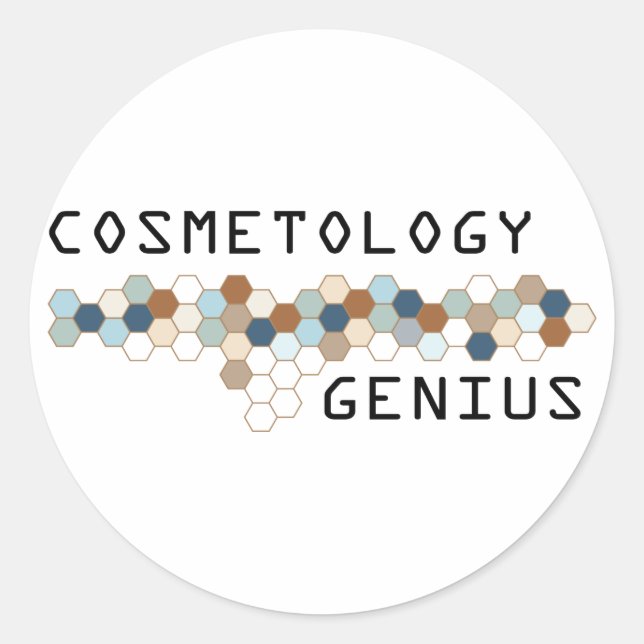 Cosmetology Genius Classic Round Sticker (Front)