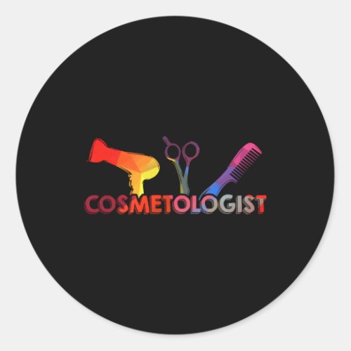 Cosmetology Graduate Studies Cosmetologist Classic Round Sticker