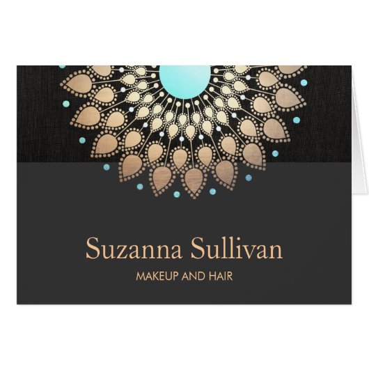 Cosmetology Holistic Salon and Spa Logo Cards (Front Horizontal)