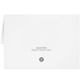 Cosmetology Holistic Salon and Spa Logo Cards (Back Horizontal)