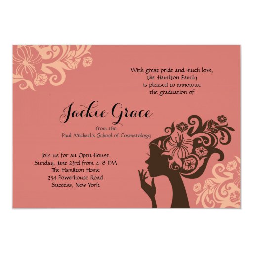 Cosmetology Graduation Invitations 9