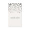 Cosmetology Silver Foil Embossed Look Leaves Gray