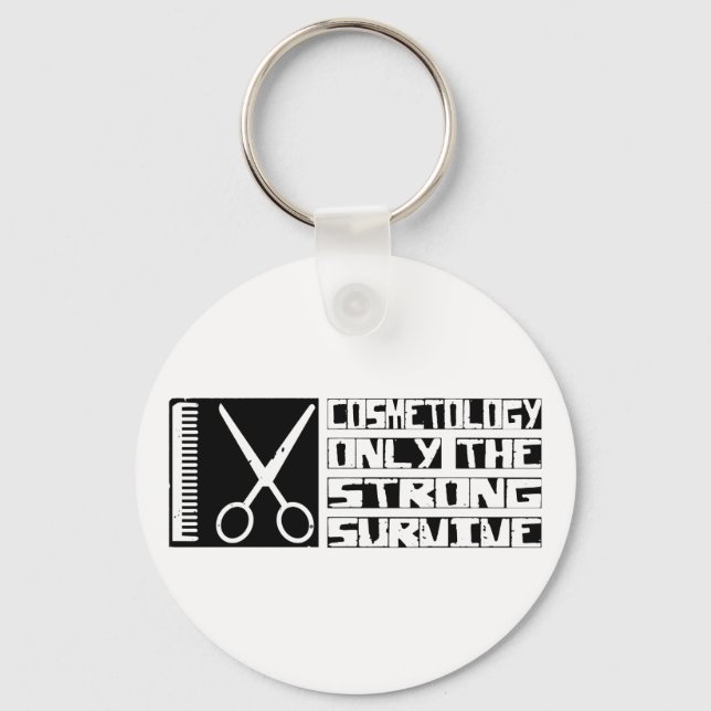 Cosmetology Survive Keychain (Front)
