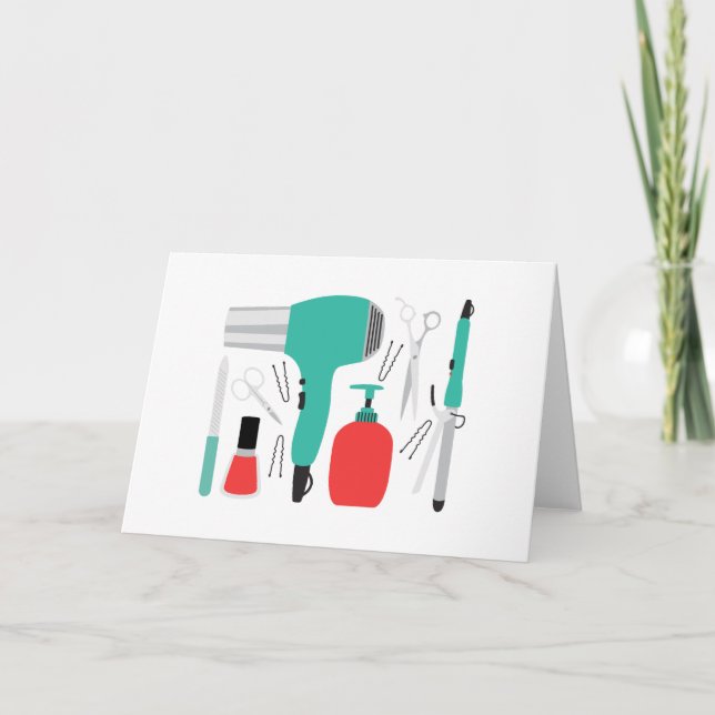 Cosmetology Tools Card (Front)