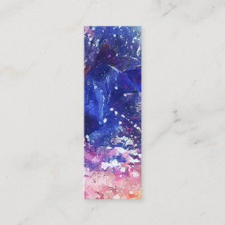 Cosmic Abstract Cat Dreamscape Bookmark Mini Business Card