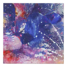 Cosmic Abstract Cat Dreamscape