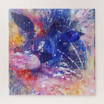 Cosmic Abstract Cat Dreamscape 