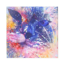 Cosmic Abstract Cat Dreamscape