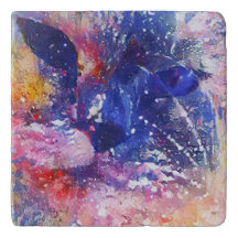 Cosmic Abstract Cat Dreamscape