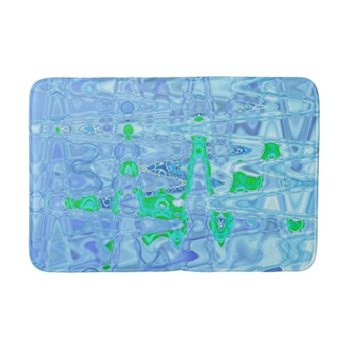 Cosmic Abstract Lavender Gray Retro Ripples Bath Mat