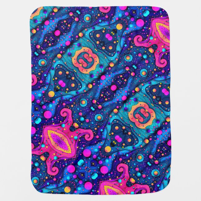 Cosmic Abstract Pattern Blanket (Front)