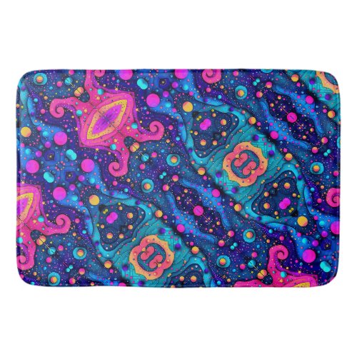 Cosmic Abstract Pattern Blanket Bath Mat