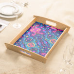 Cosmic Abstract Pattern Blanket Serving Tray