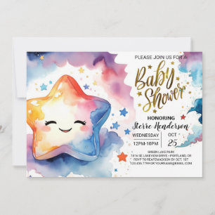Cosmic Adventure Awaits Baby Shower Invitation