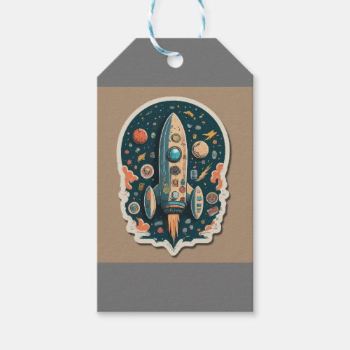  Cosmic Adventure Gift Tags
