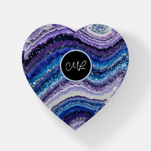 Cosmic Agate Waves Paperweight