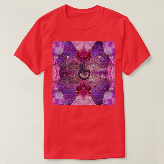 Cosmic Alchemy Dragon Ouroboros T-Shirt (Design Front)