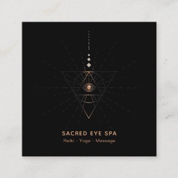 *~* Cosmic Alchemy Shaman Sacred Third Eye Square Business Card