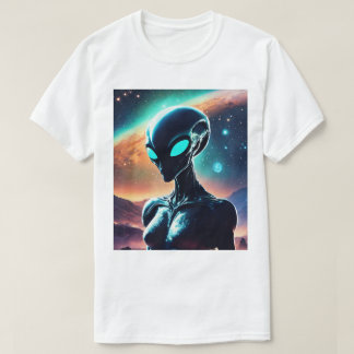  Cosmic Alien Encounter T-Shirt