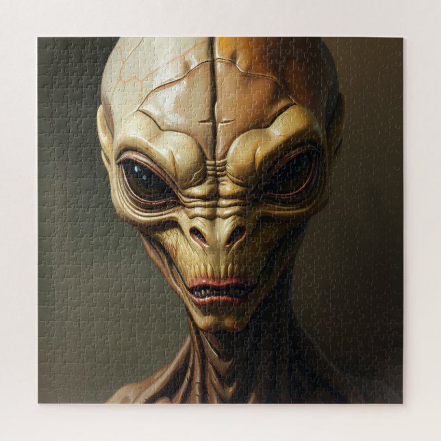 Cosmic Alien Visitor Jigsaw Puzzle (Vertical)