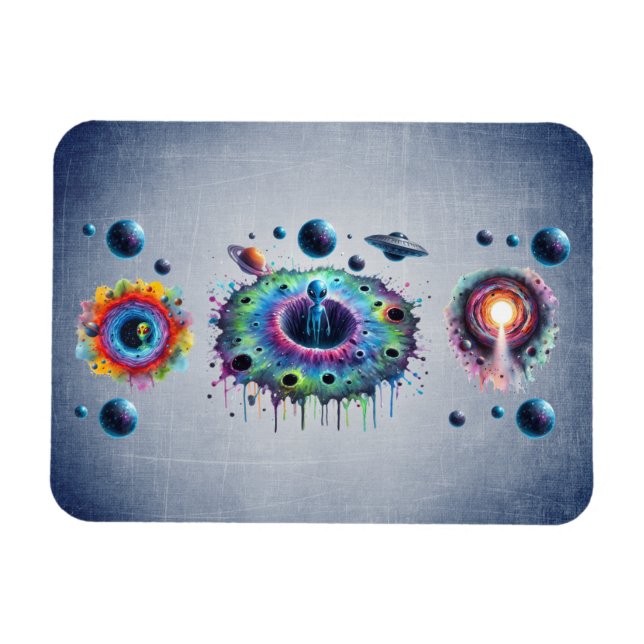 Cosmic Alien Worlds Magnet (Horizontal)