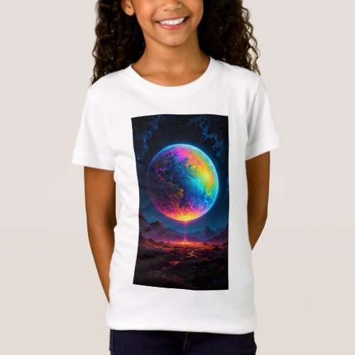 Cosmic Alignment Syzygy cute girl T_Shirt 