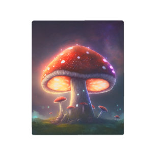 Cosmic Amanita Muscaria Metal Print