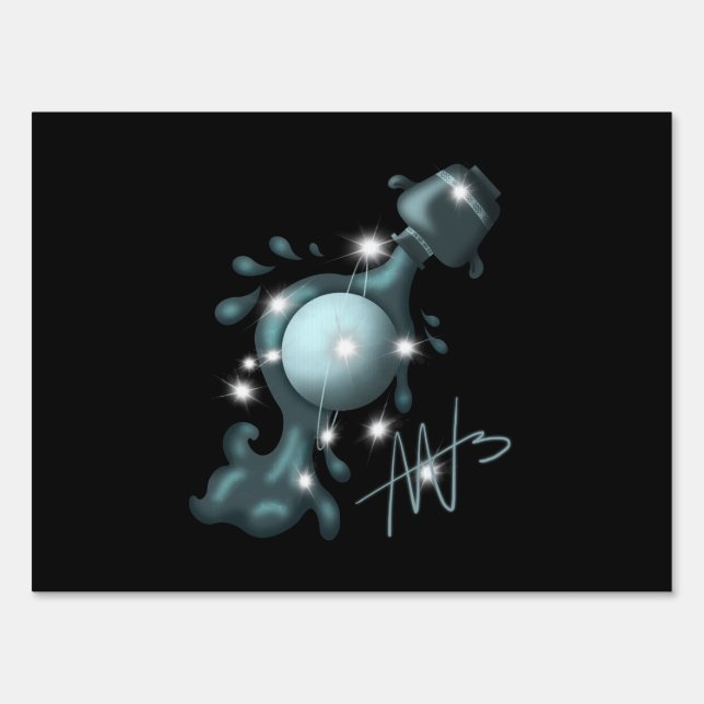 Cosmic Aquarius Uranus Zodiac Sign (Front)