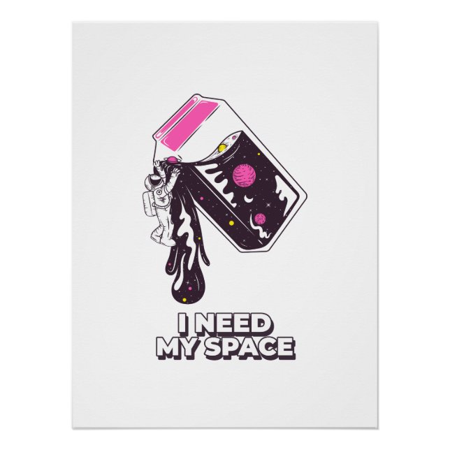 Cosmic Art | Astronaut Poster Wall Decor (Front)