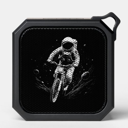 Cosmic Astronaut Bike Ride Space Adventure Bluetooth Speaker