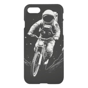 Cosmic Astronaut Bike Ride Space Adventure iPhone SE/8/7 Case