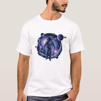 Cosmic Astronaut T-Shirt | Surreal Galaxy Space 