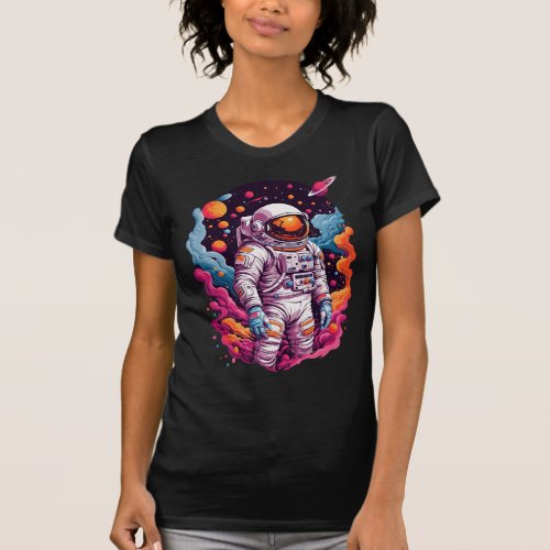 Cosmic Astronaut Vibes Tee T_Shirt