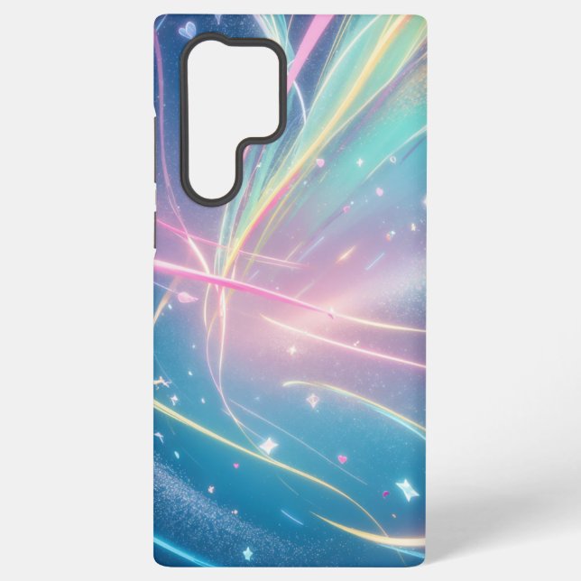 Cosmic Aurora ribbon Phone Case (Back)