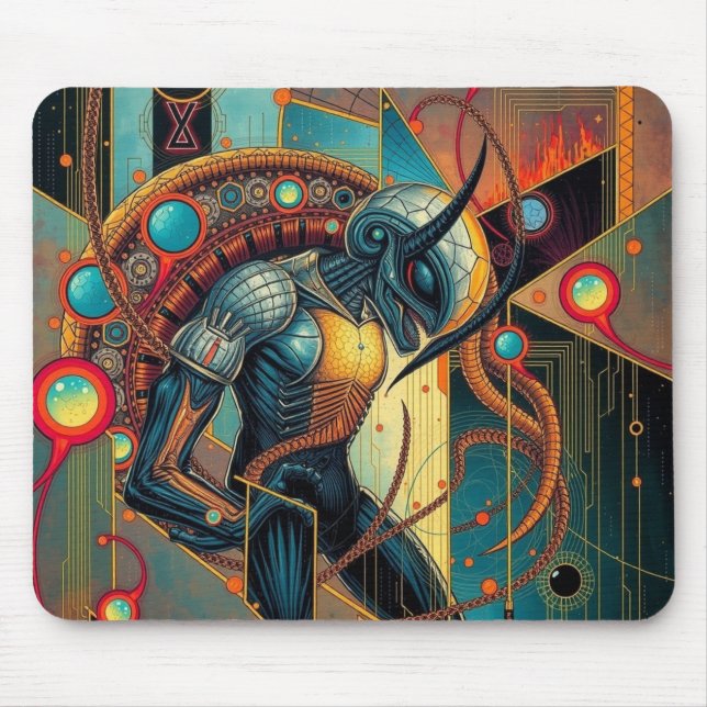 Cosmic Avenger with a Horn Mouse Pad (Front)