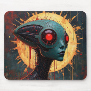 Cosmic Avenger with Pointy Head Mouse Pad