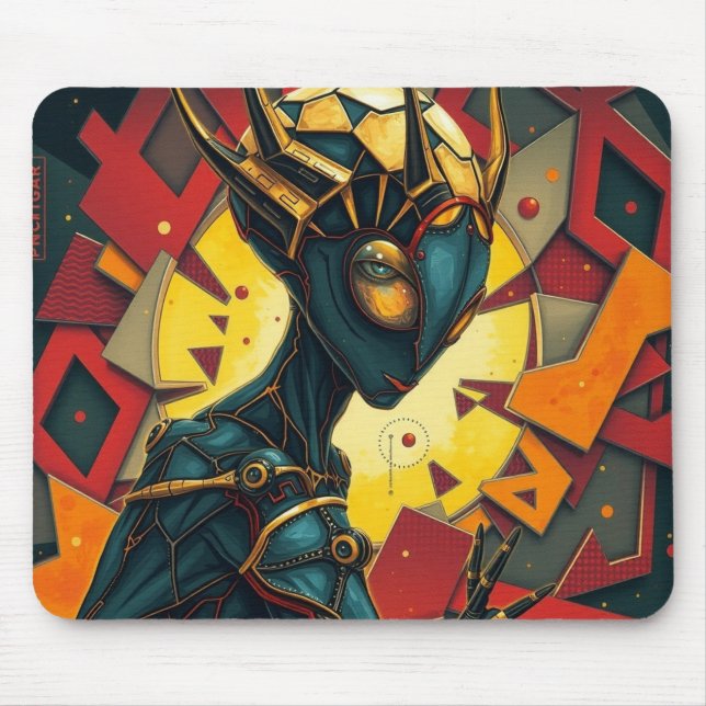 Cosmic Avenger with Spikes Mouse Pad (Front)
