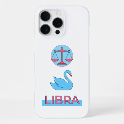 Cosmic Balance Line Art Celestial Swan iPhone 16 Pro Max Case