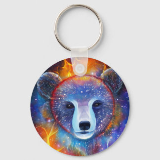 Cosmic Bear Keychain