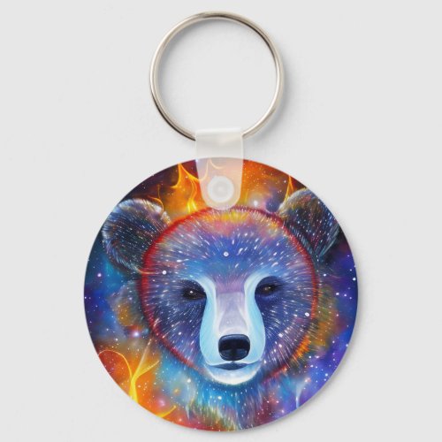 Cosmic Bear Keychain