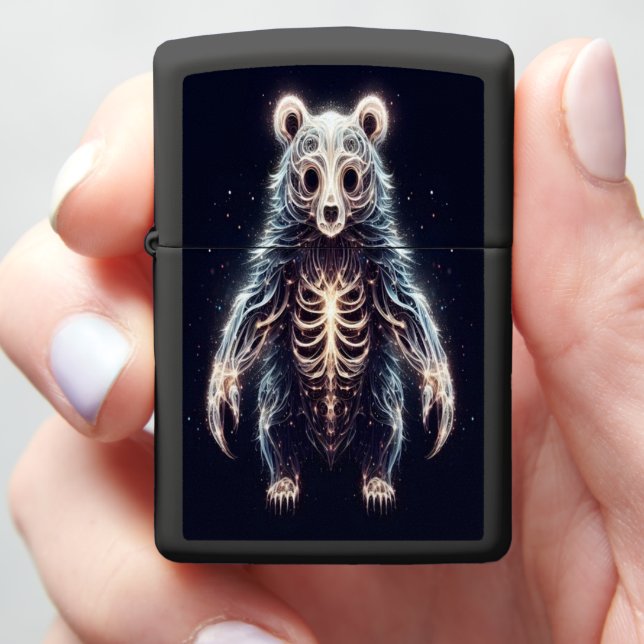 Cosmic Bear's Awakening Zippo Lighter (In Hand)