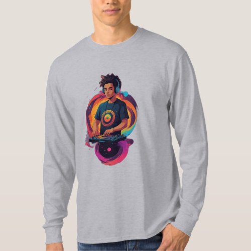 Cosmic Beats DJ Logo T_Shirt Design