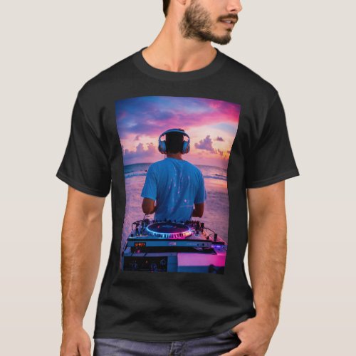 Cosmic Beats DJ Logo T_Shirt Designs